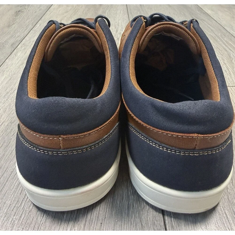 George Men’s Brown Casual Sneakers Memory Foam Size 10.5 Lace Up Comfort Shoes